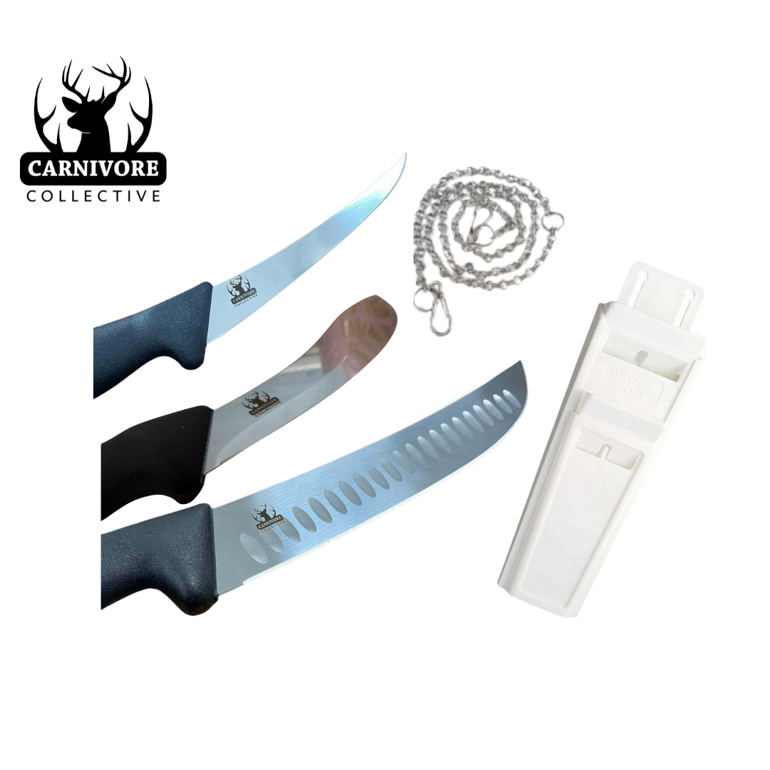 Carnivore Collective Triple Knife Butcher Set